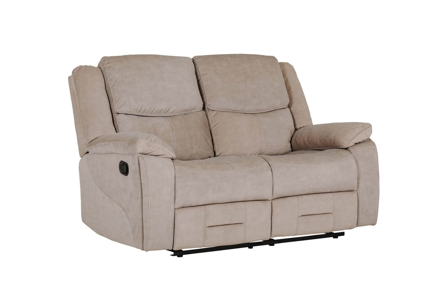 Klayton 2 Seater Manual Recliner - Khaki - Image 2