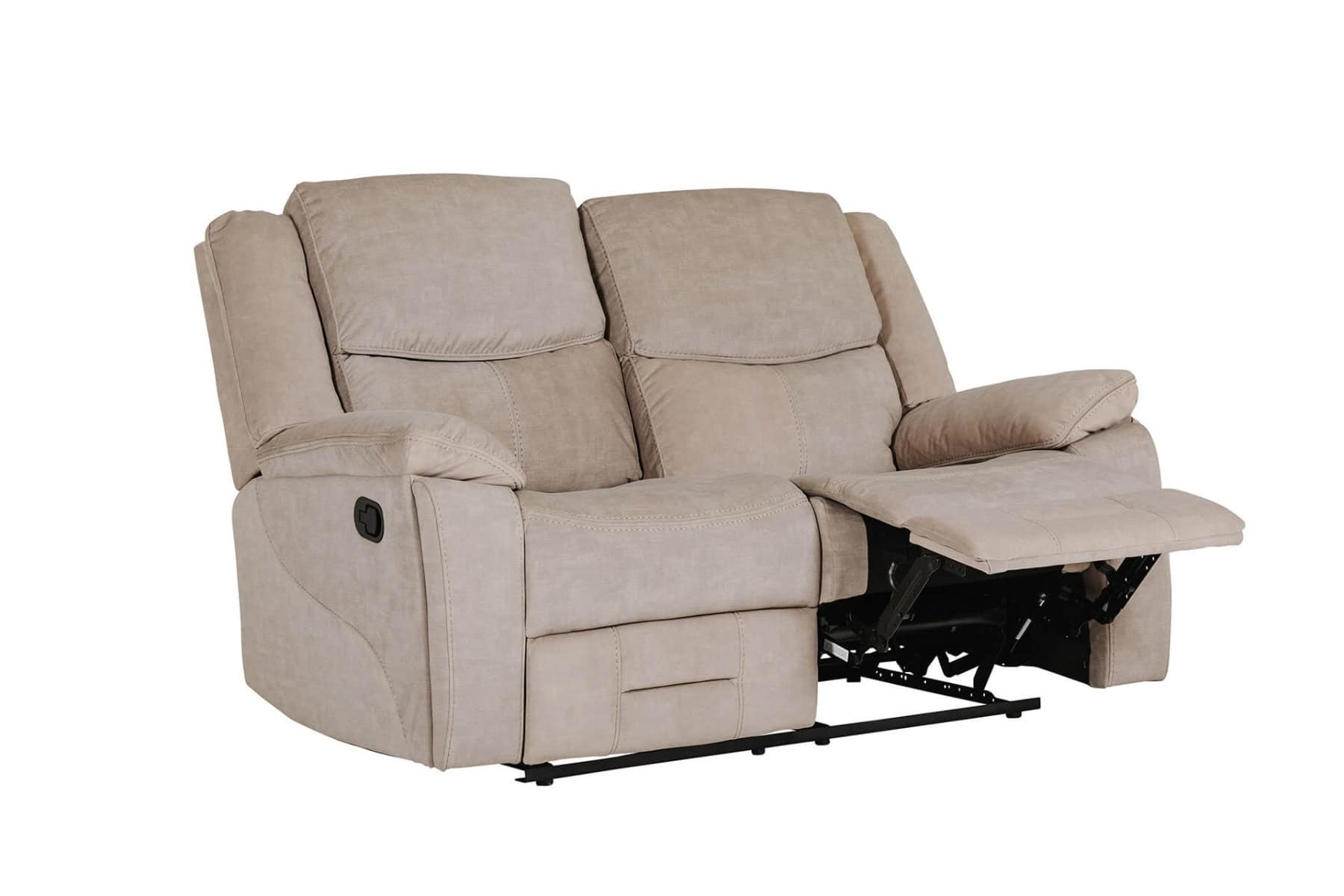 Klayton 2 Seater Manual Recliner – Khaki