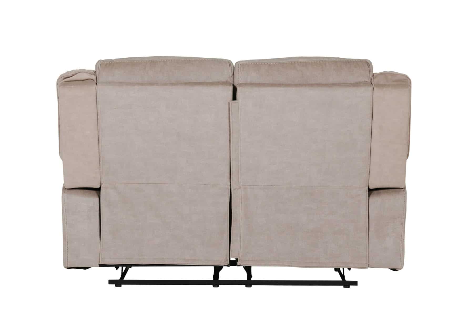 Klayton 2 Seater Manual Recliner - Khaki - Image 5