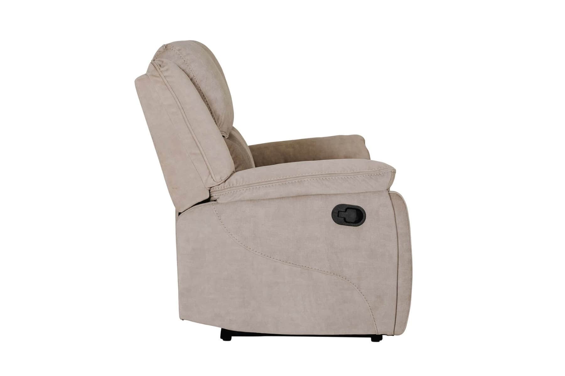 Klayton 2 Seater Manual Recliner - Khaki - Image 4