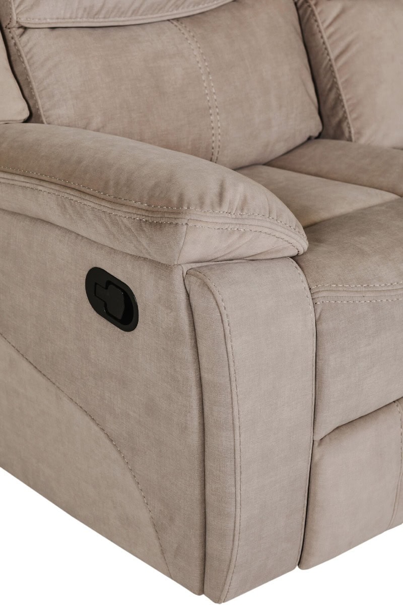 Klayton 2 Seater Manual Recliner - Khaki - Image 6
