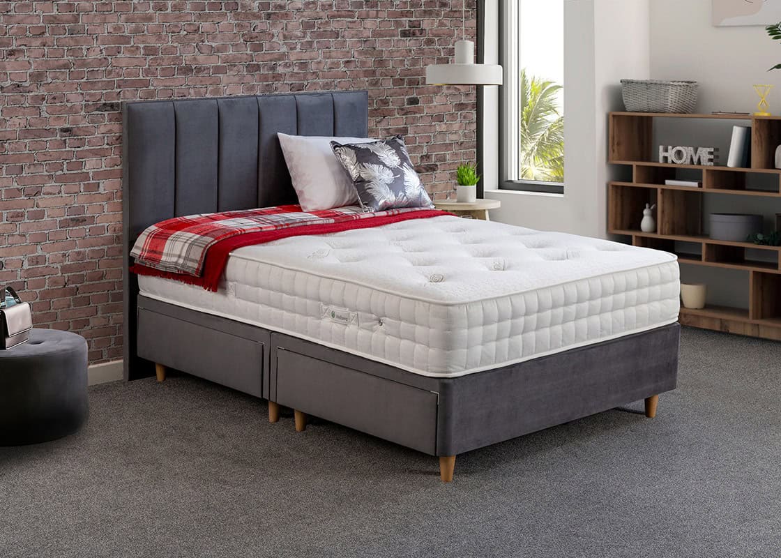 5ft Krystal Tencel 2000 Divan Bed