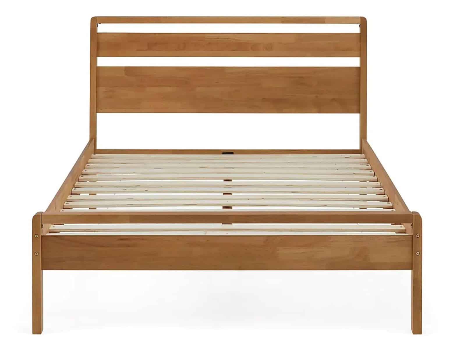 Skandi 4ft6 Mid-Century Bedframe - Oak - Image 3