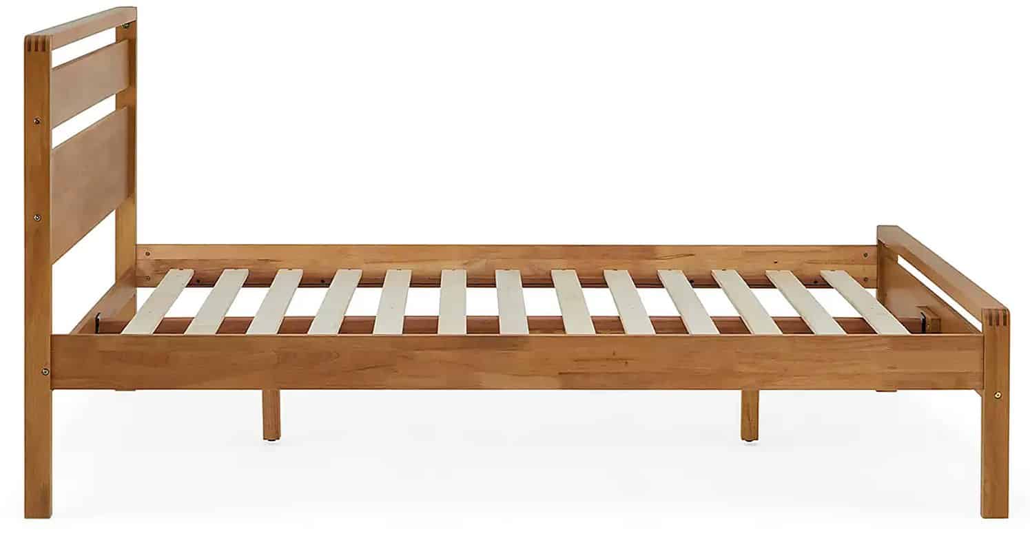 Skandi 4ft6 Mid-Century Bedframe - Oak - Image 4