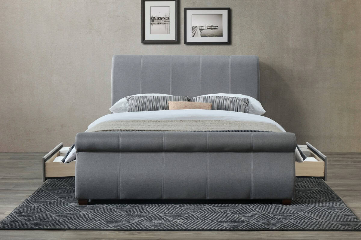 Lancaster 5ft Bed - Grey - Image 2
