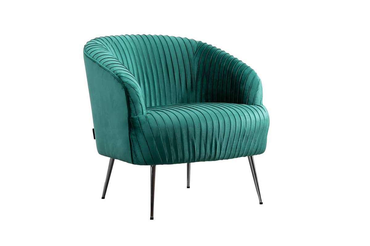 Layla Chair - Green Fabric - Image 7