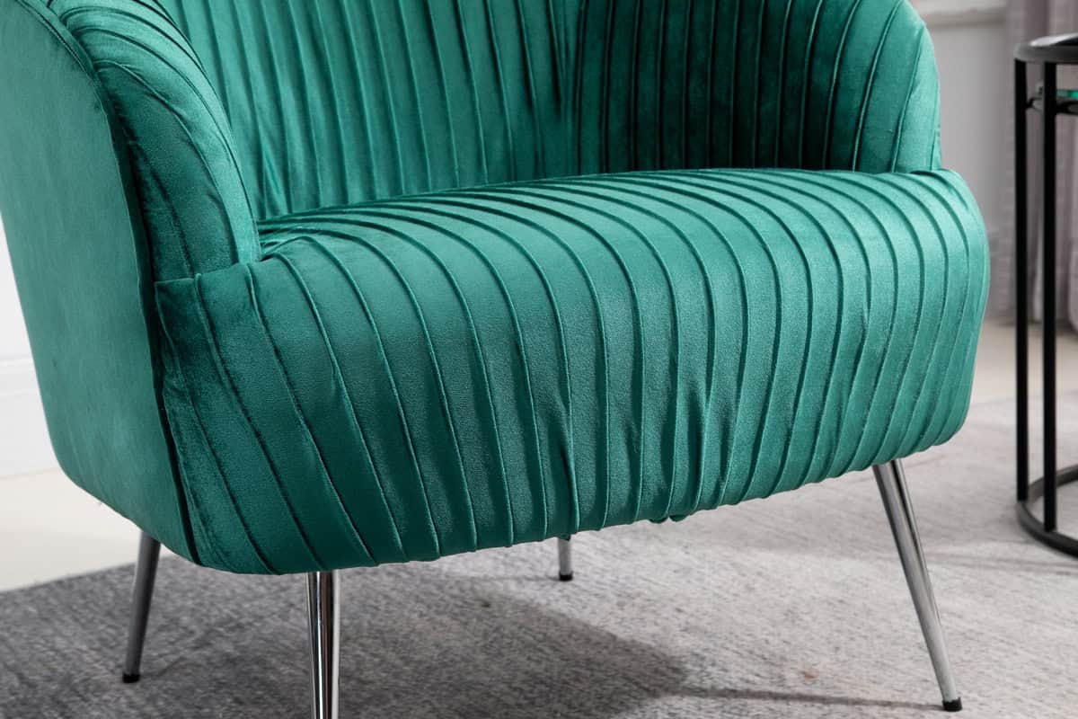 Layla Chair - Green Fabric - Image 3