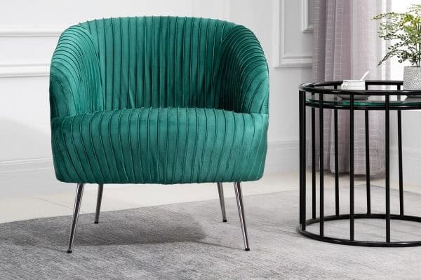 Layla Chair - Green Fabric - Image 2