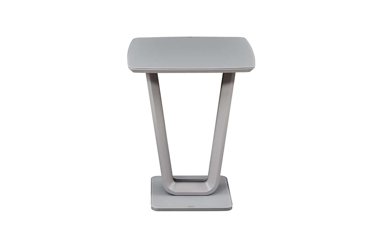 Lazzaro Bar Table - Light Grey Matt - Image 2