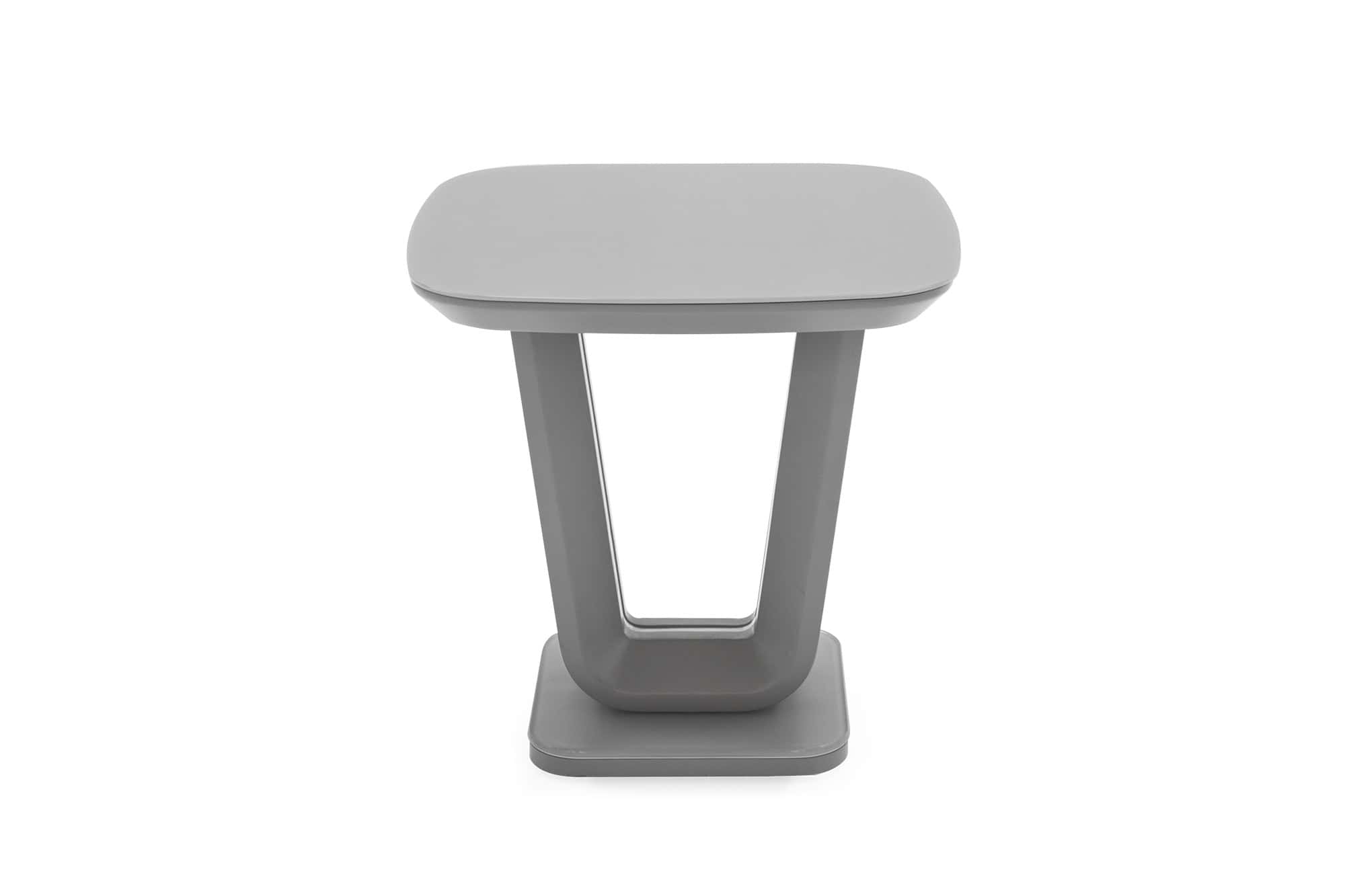 Lazzaro Lamp Table - Light Grey Matt
