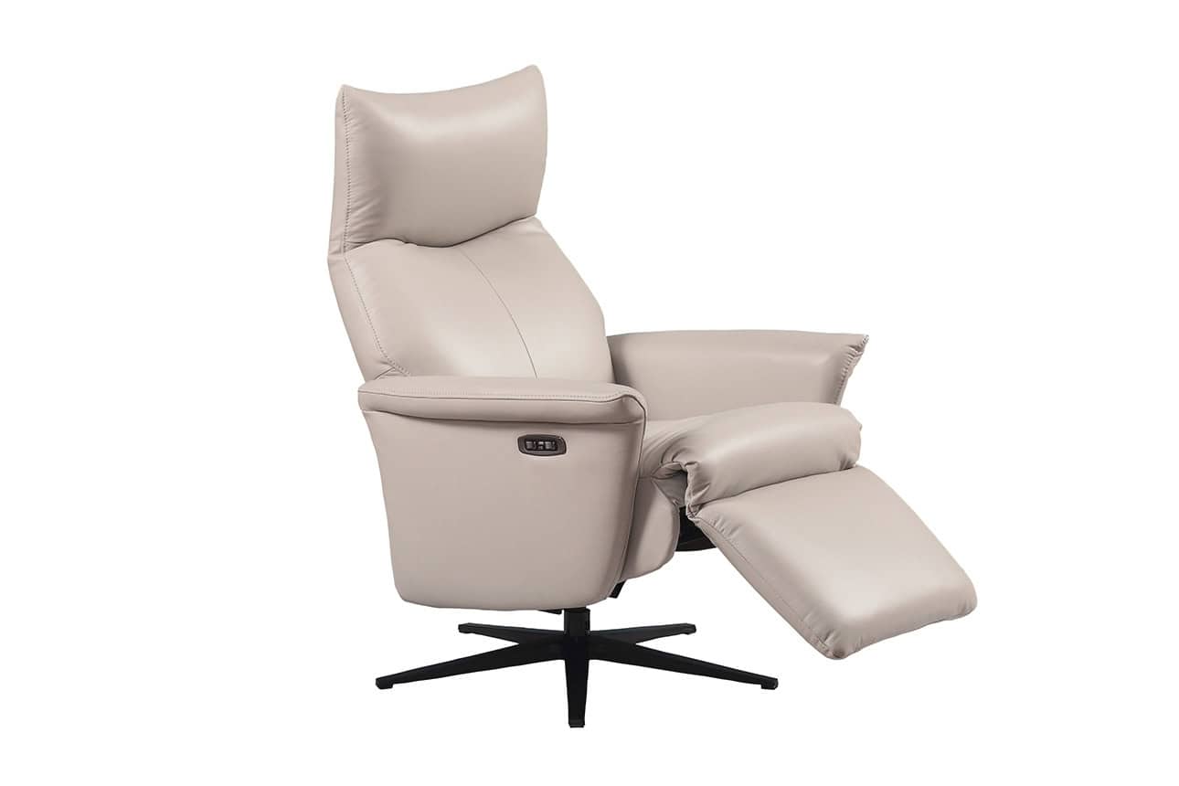 Leandro Electric Recliner – Cashmere