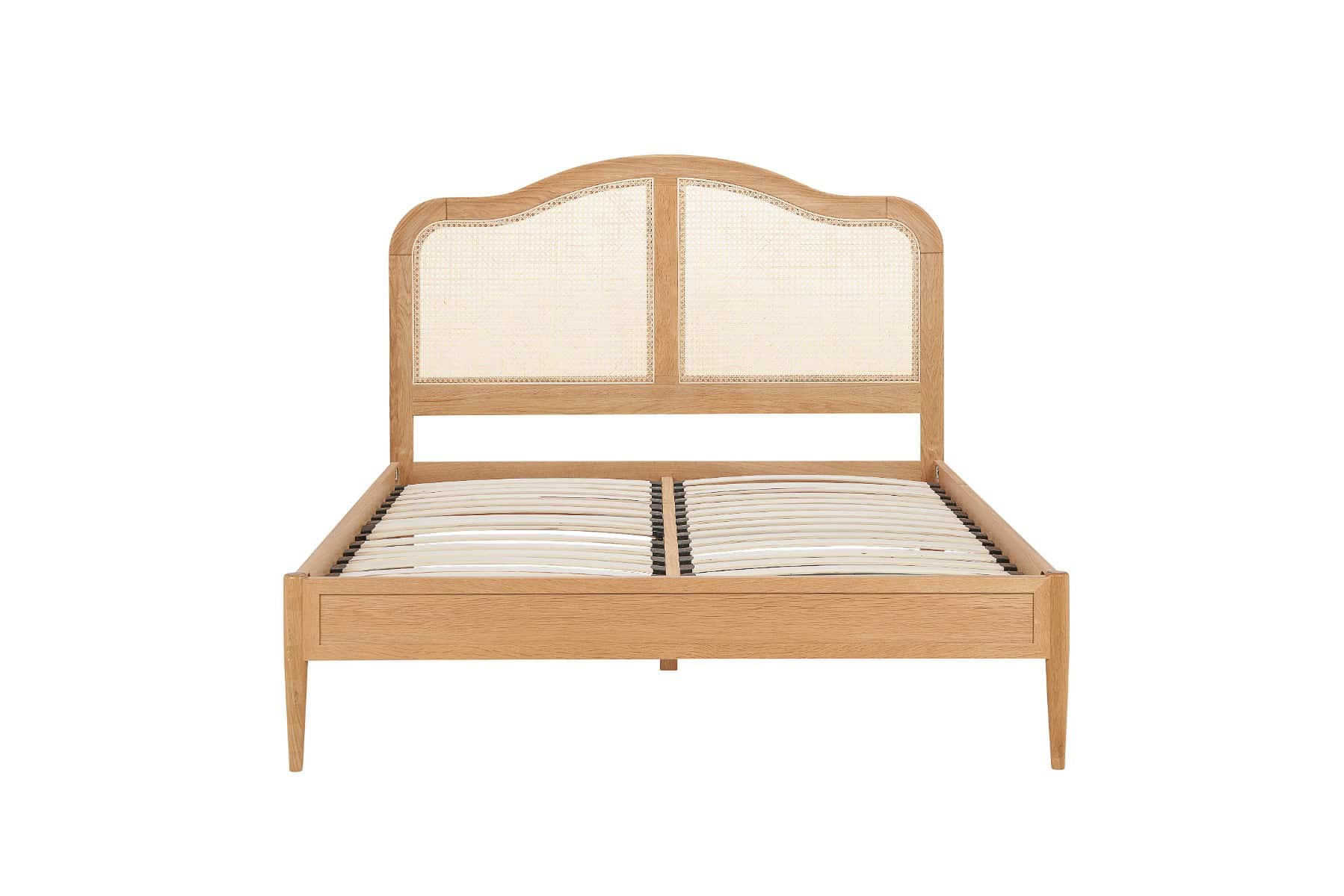 4ft6 Leonie Rattan Bedframe - Oak - Image 10