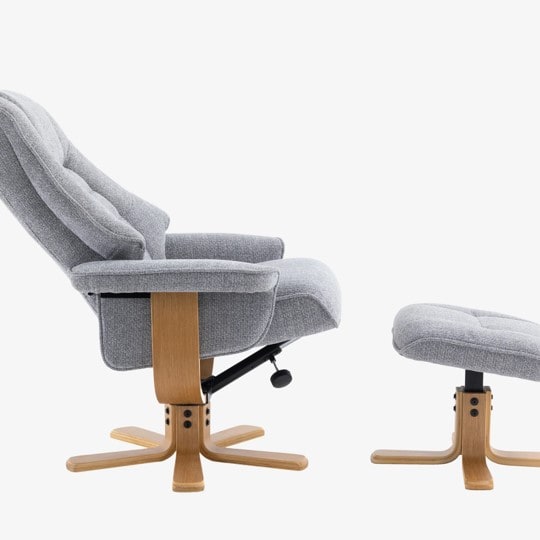 Leyton Swivel Recliner - Chacha Dove - Image 2