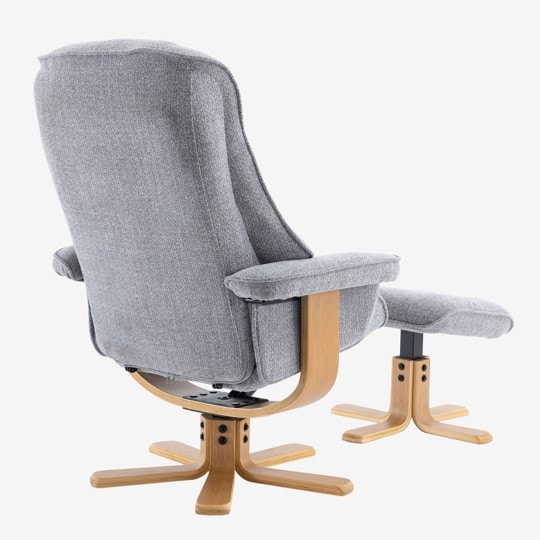 Leyton Swivel Recliner - Chacha Dove - Image 3