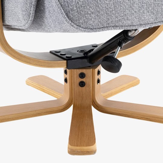 Leyton Swivel Recliner - Chacha Dove - Image 6