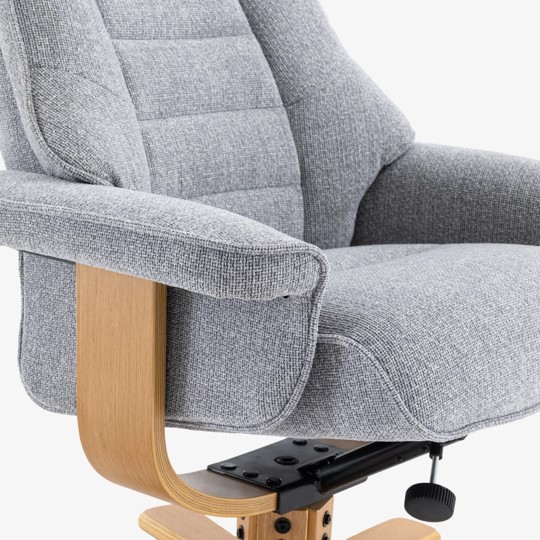 Leyton Swivel Recliner - Chacha Dove - Image 7