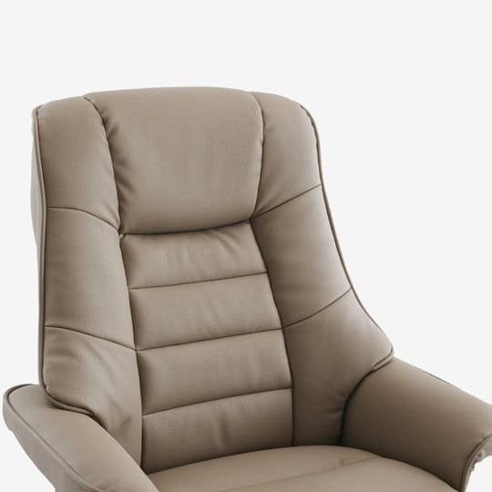 Leyton Swivel Recliner - Pebble Faux Leather - Image 4