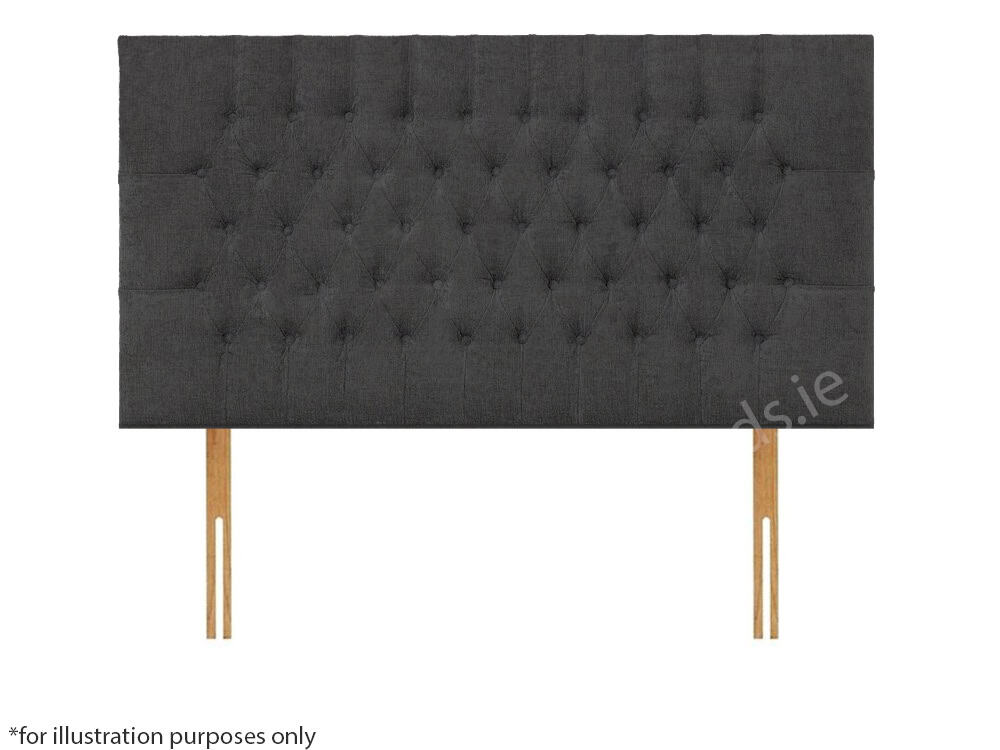 Apollo 4ft6 Lincoln Headboard – Azzure Dark Grey