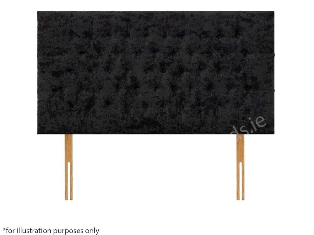 Apollo 4ft6 Lincoln Headboard – Glitz Black