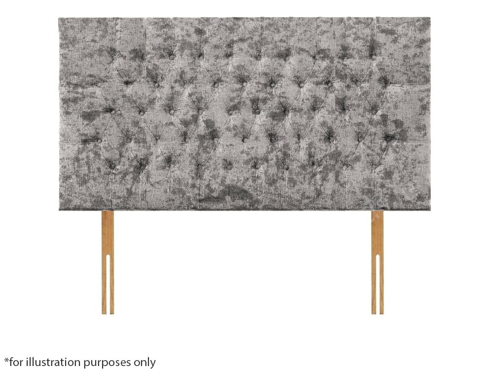 Apollo 5ft Lincoln Headboard – Glitz Grey