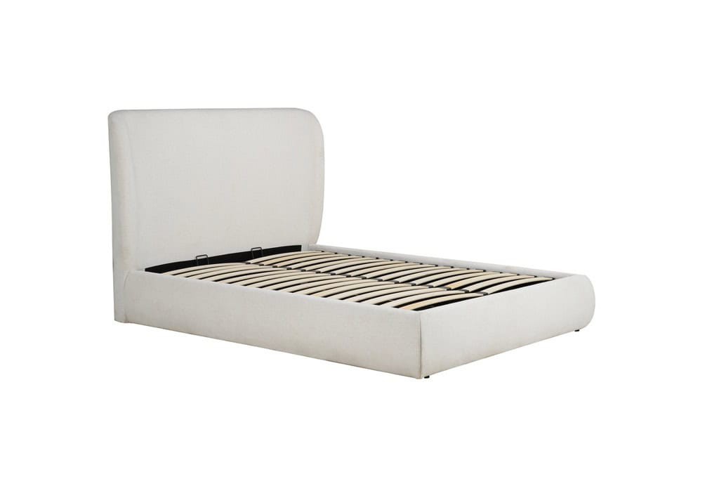 4ft6 Lanis Ottoman Bedframe - Cream - Image 8