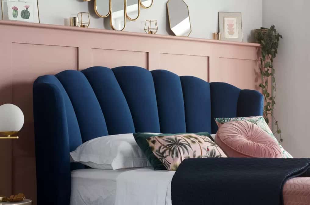 5ft Lottie Ottoman Bedframe - Midnight Blue - Image 5