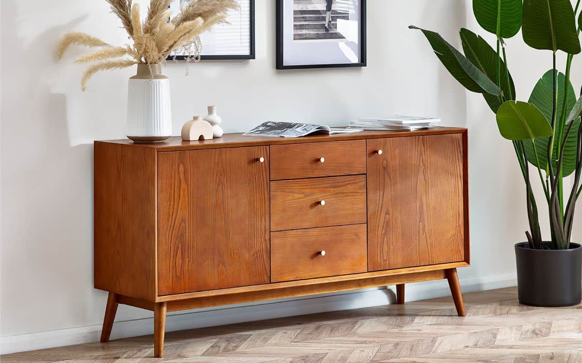 Lowell Large Sideboard - Cherry Wood