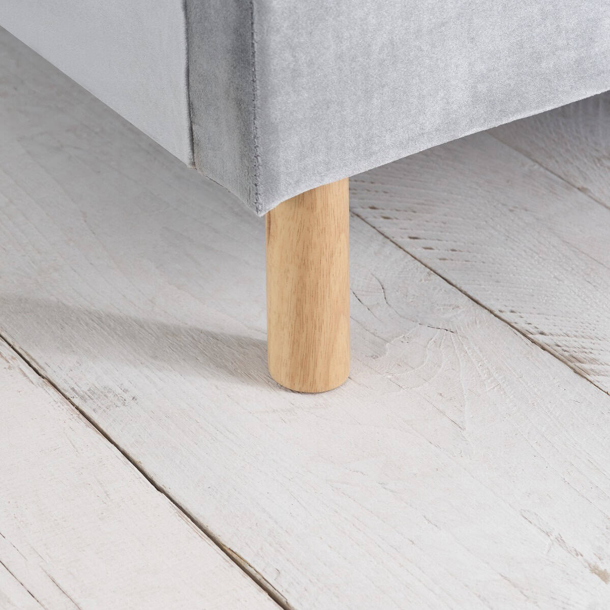 Loxley 4ft6 Bedframe - Grey Velvet - Image 6