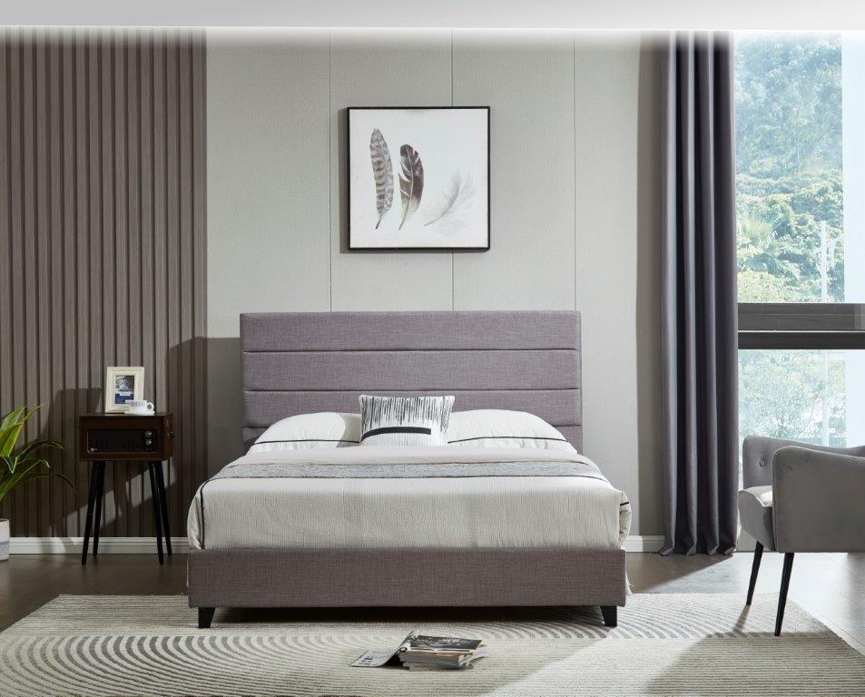 Lucas 4ft6 Bedframe - Grey - Image 3