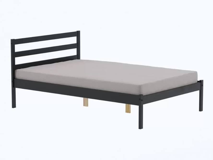 4ft6 Luka Bedframe - Black - Image 4