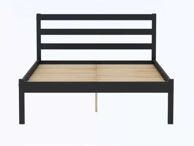 4ft6 Luka Bedframe - Black - Image 6