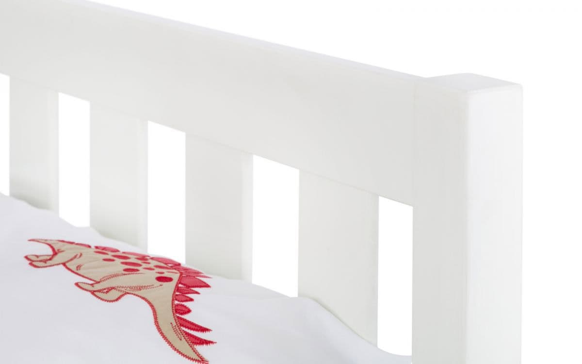 4ft6 Deluna Bedframe - Surf White - Image 5