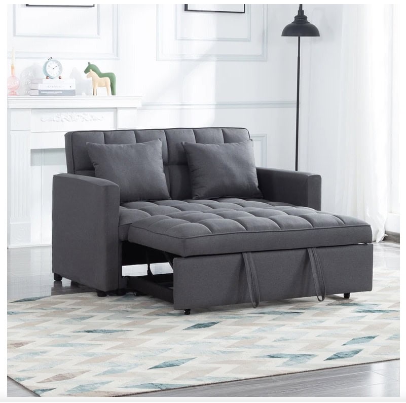 Honey B Luna Sofa Bed - Grey - Image 2