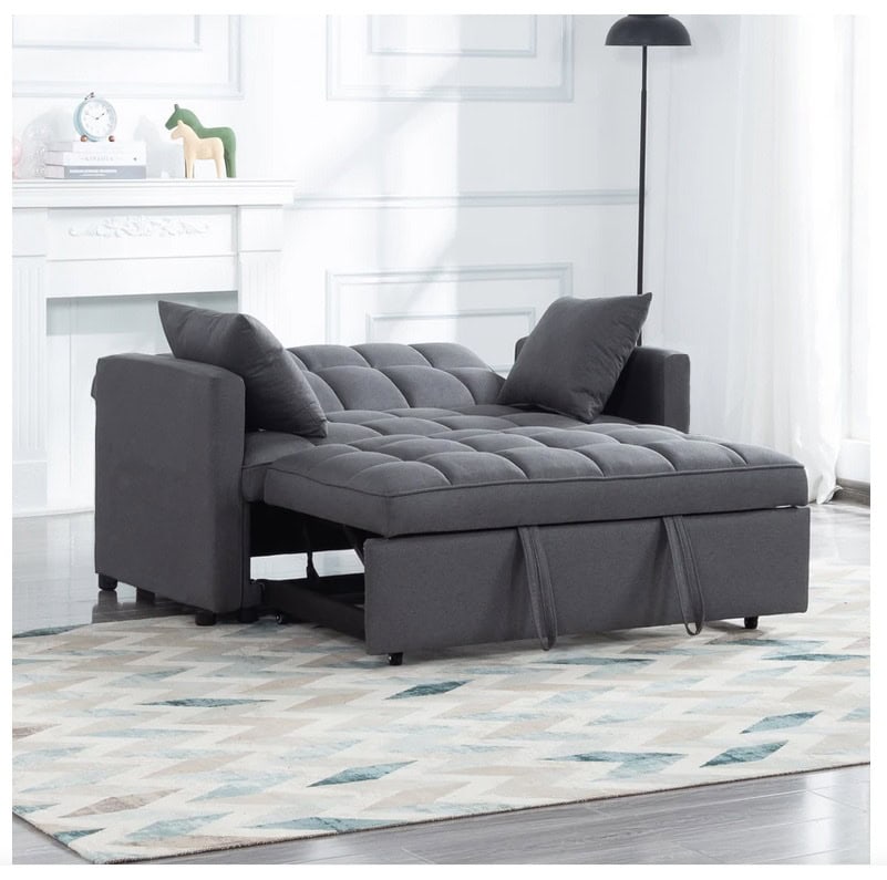 Honey B Luna Sofa Bed - Grey - Image 4