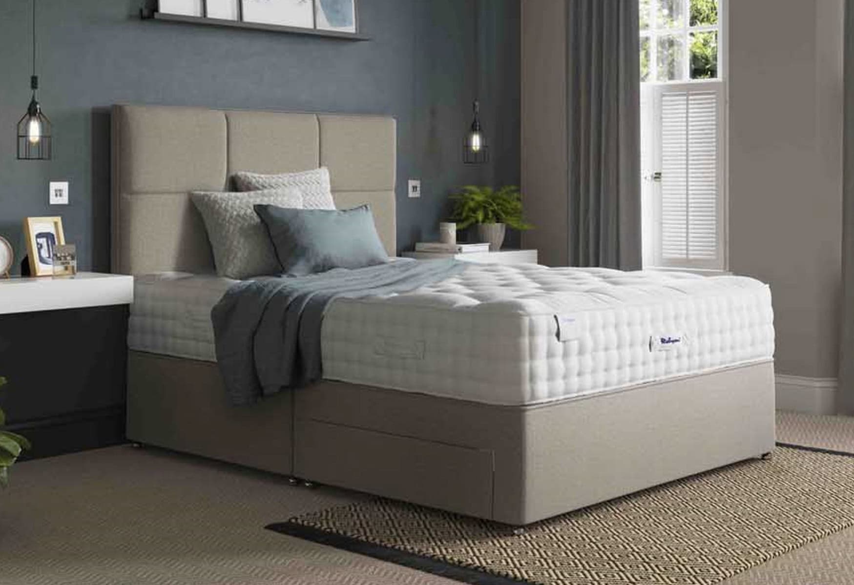 Relyon 5ft Luxury Pashmina Divan Bed Set