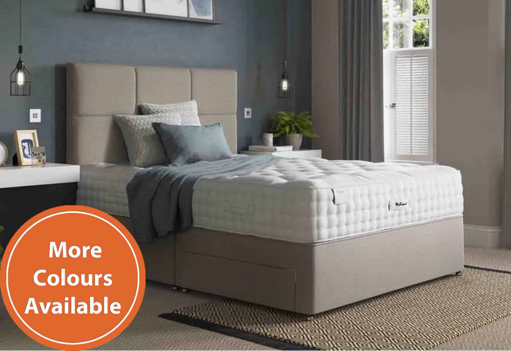 Relyon 5ft Luxury Pashmina 2 Drawer Divan Bed Set - Image 5
