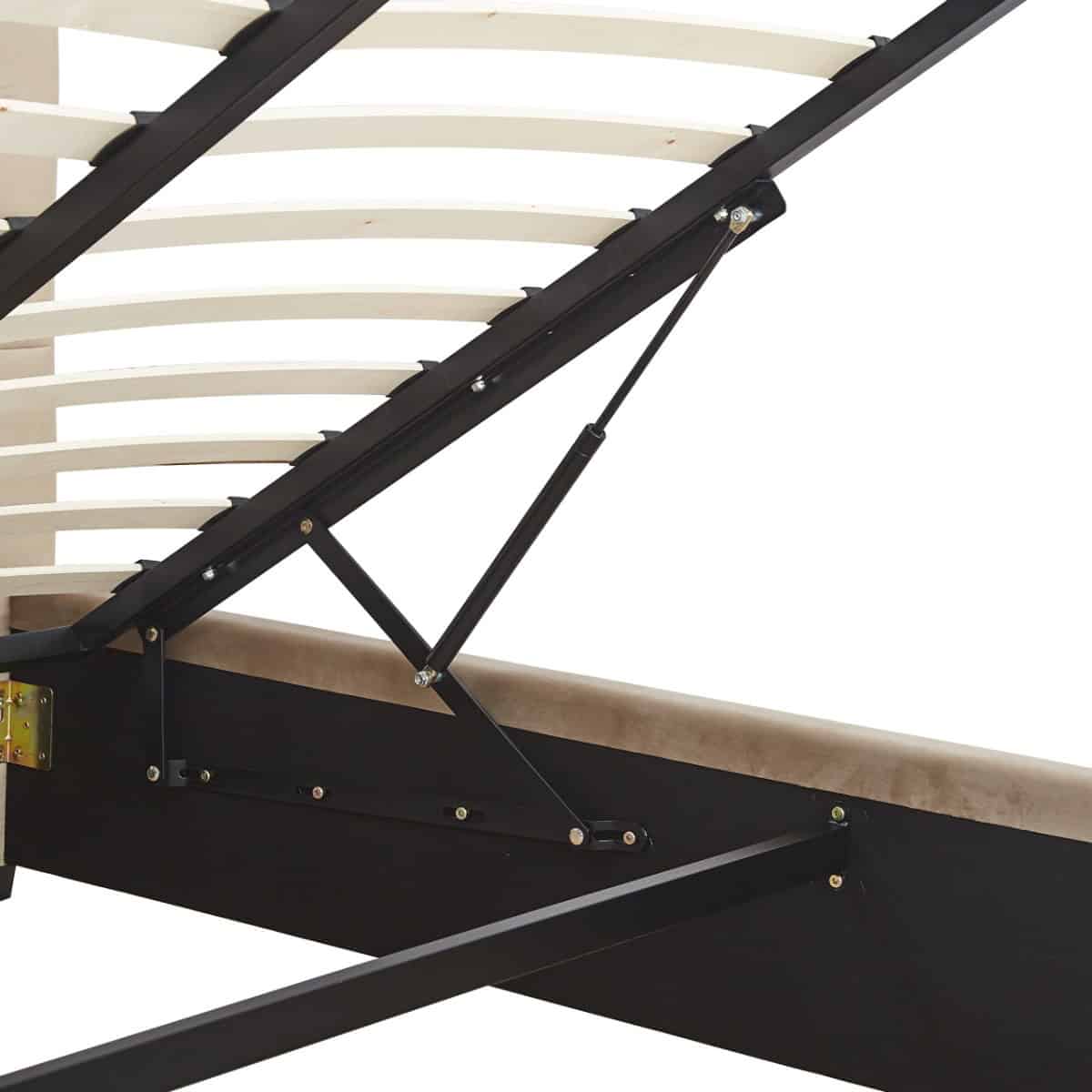 Madison 5ft Ottoman Bedframe - Fawn Velvet - Image 9