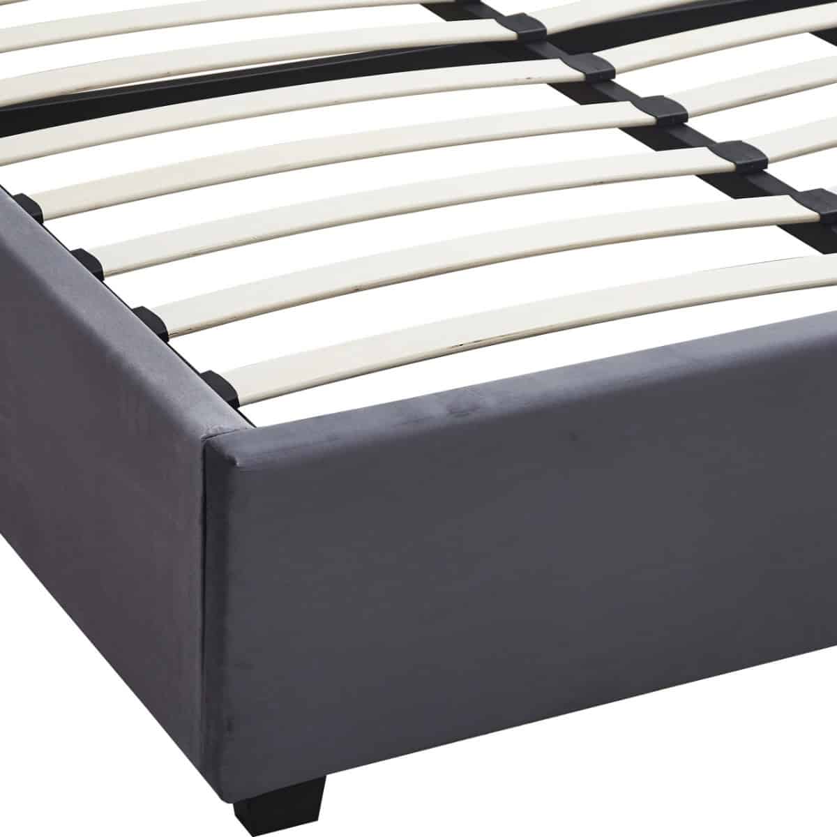 Madison 4ft6 Ottoman Bedframe - Grey Velvet - Image 7