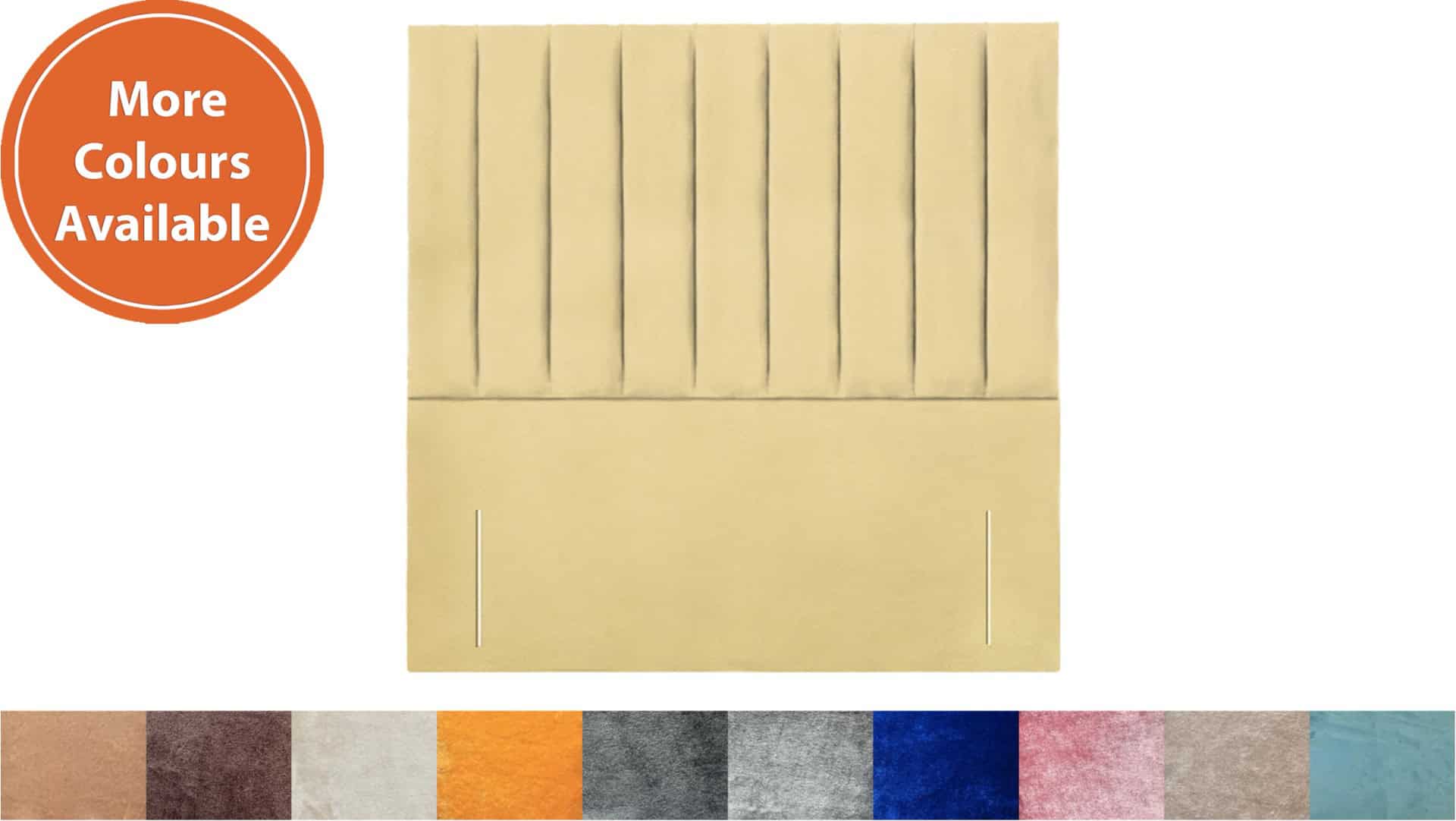 Apollo 4ft Madrid Headboard in Velvet Fabric