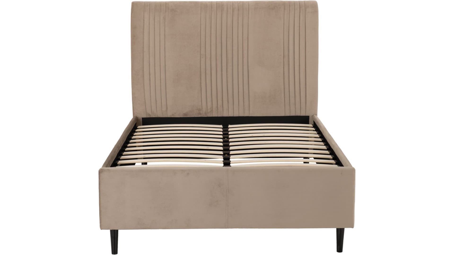 Maine 5ft Bedframe - Taupe Velvet - Image 3