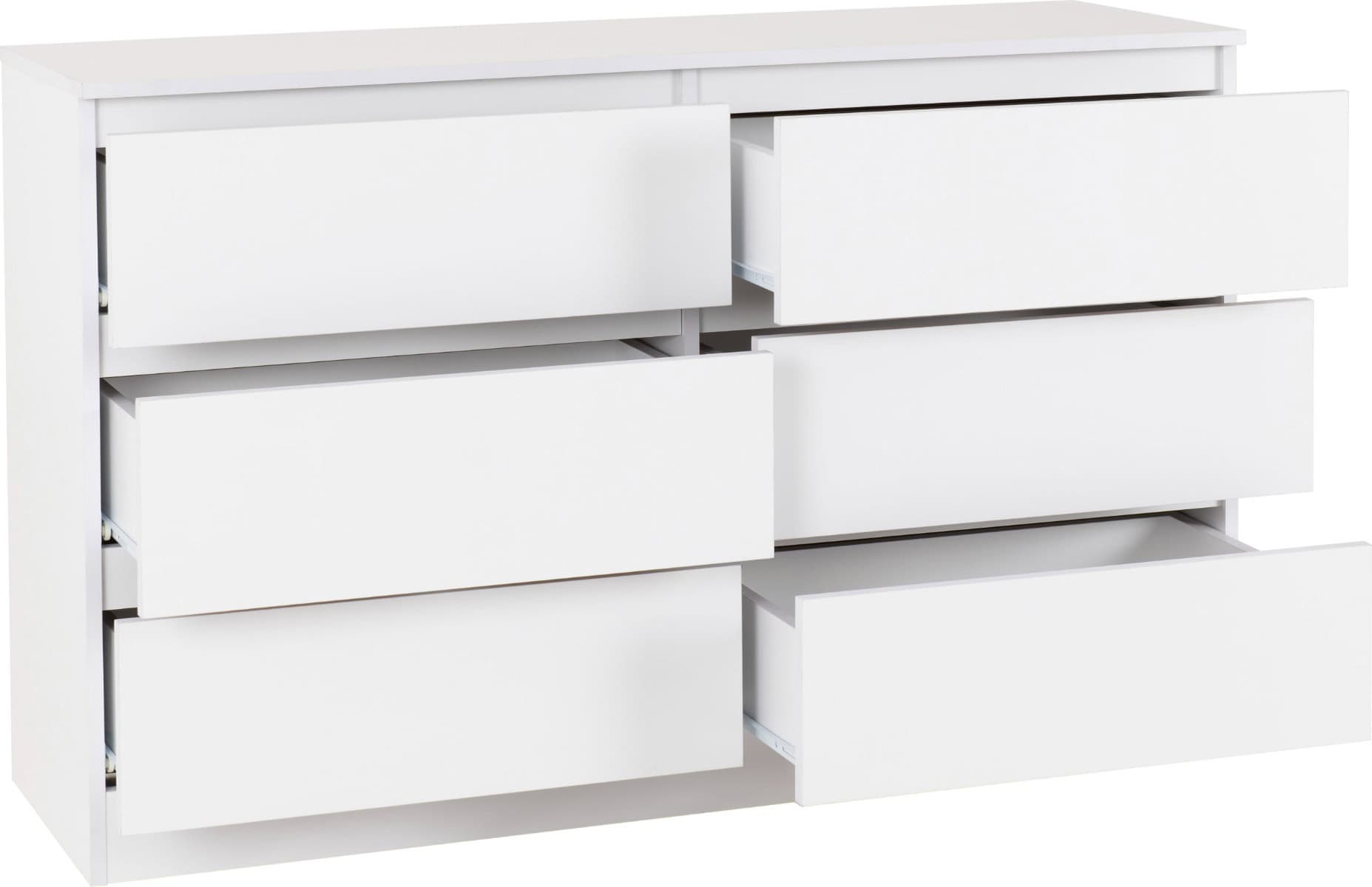 Malvern 6 Drawer Chest - White - Image 2