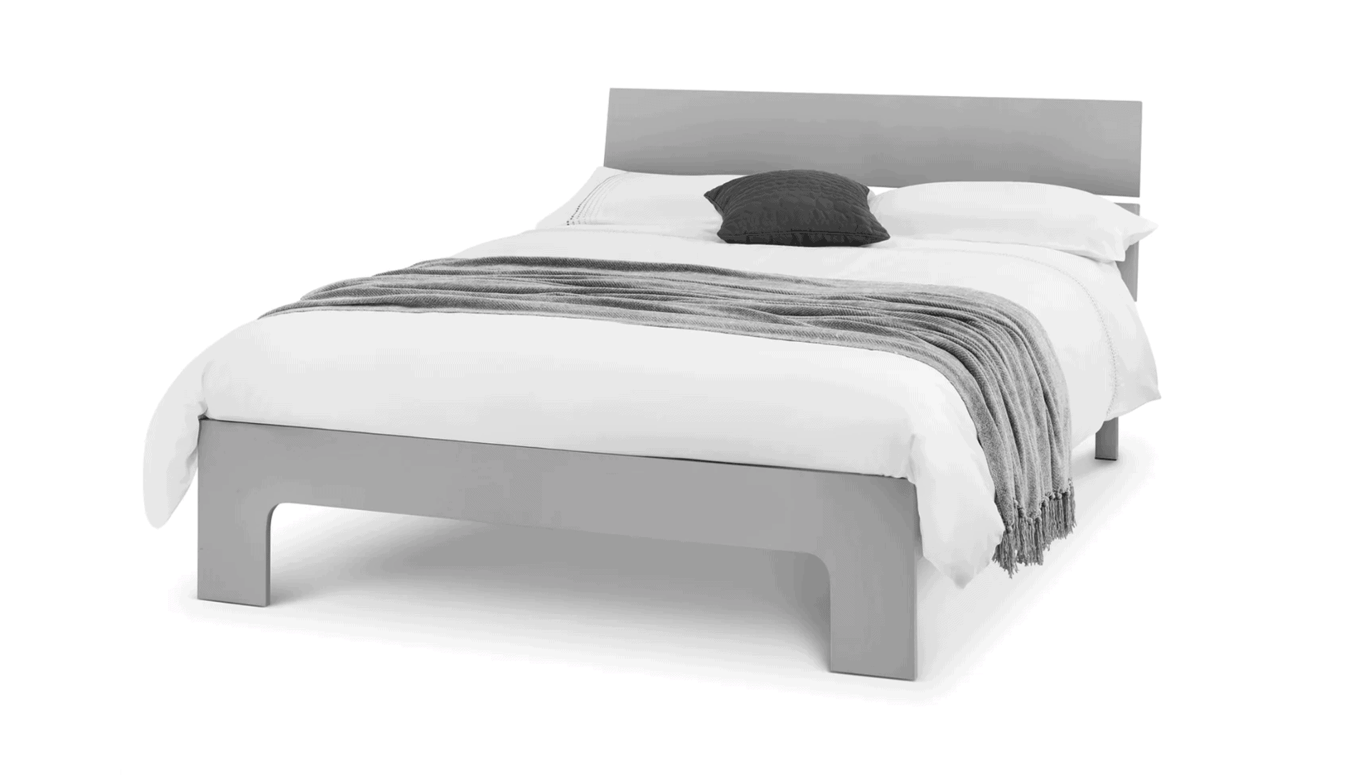 New York 4ft6 Bedframe - Grey - Image 3