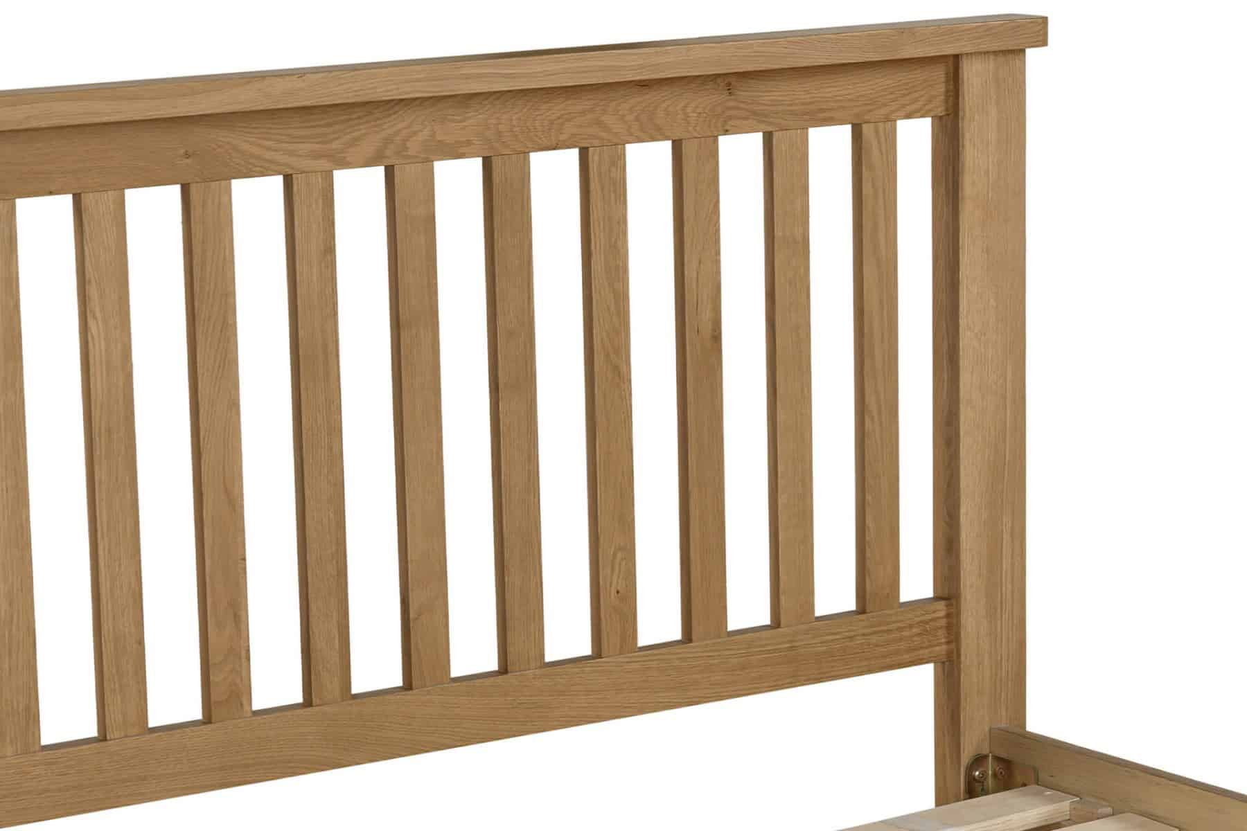 Marsden 4ft6 Bedframe - Oak - Image 3