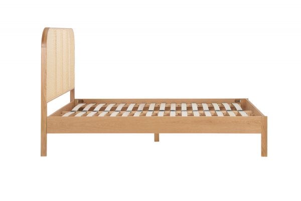 4ft6 Margot Rattan Bed - Oak - Image 6