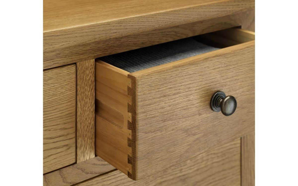 Amsterdam 3 Drawer Bedside - Oak - Image 3