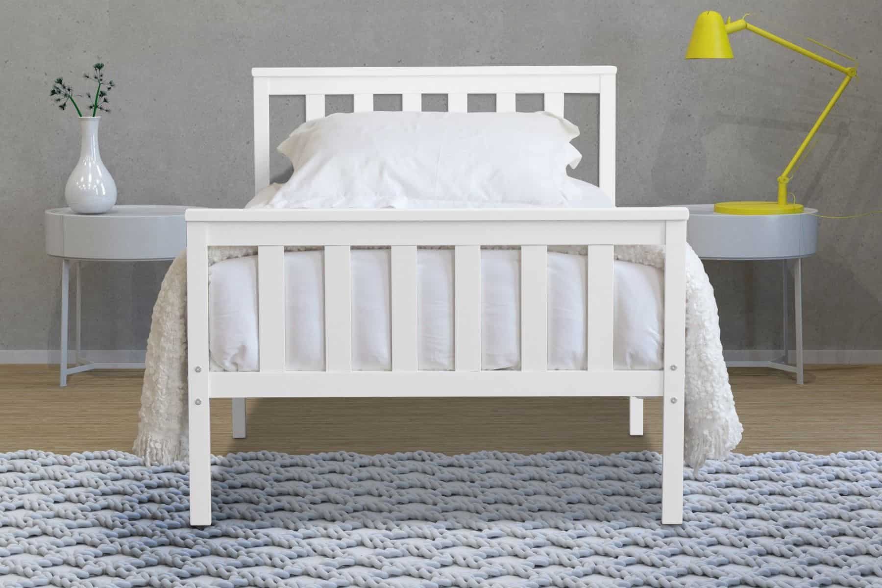 Flintshire 3ft Marnel Bedframe - White