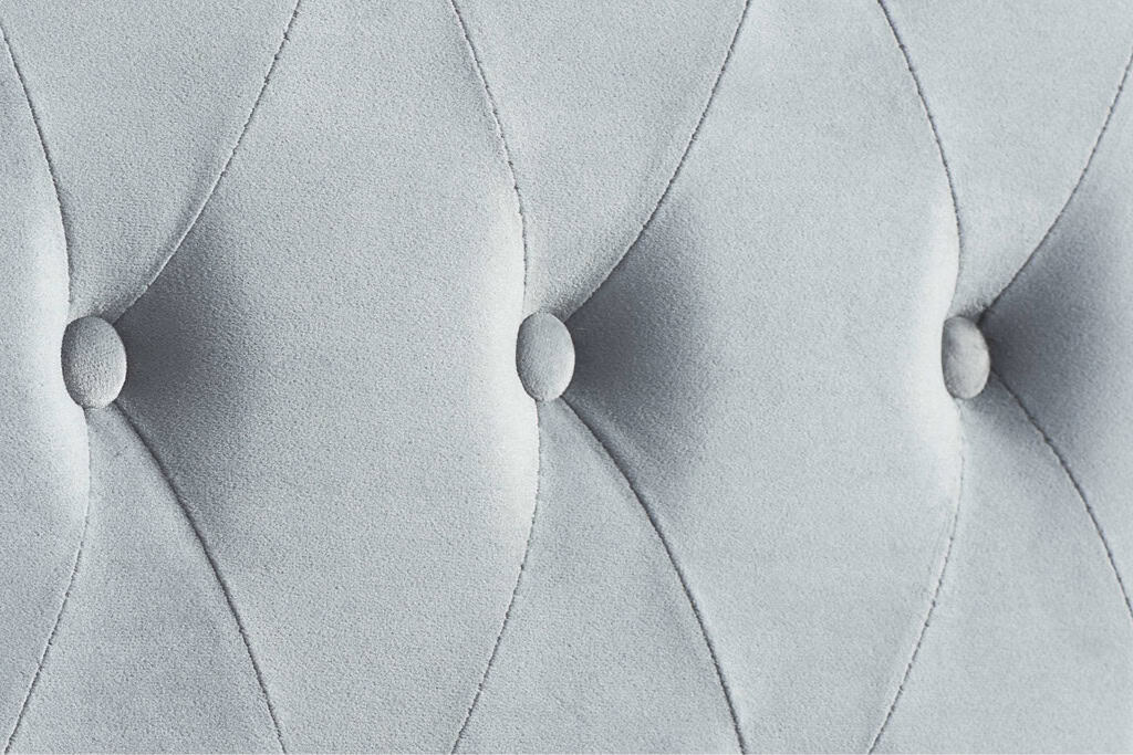 Marquis 6ft Ottoman - Grey Velvet - Image 4