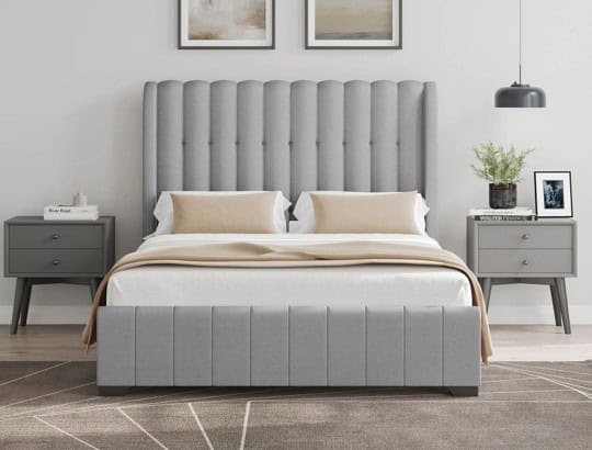 Megan 5ft Bedframe - Grey - Image 2