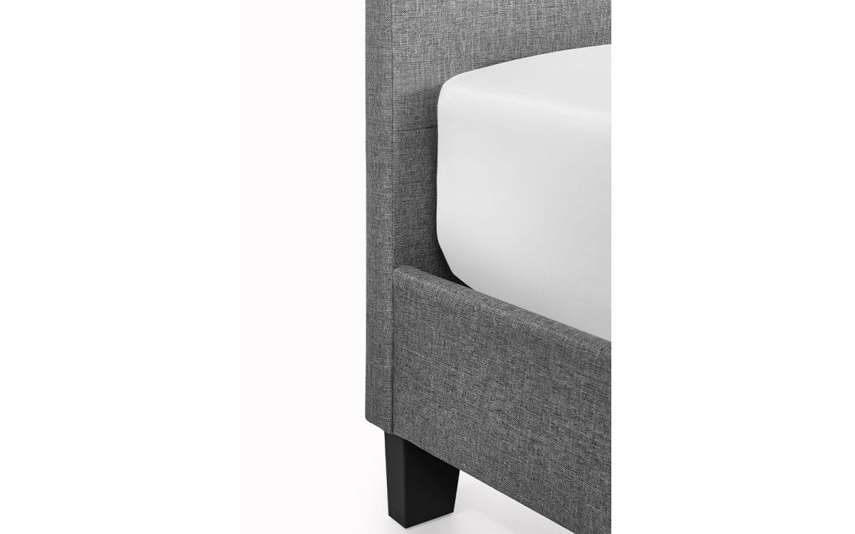 Mercado 3ft Bedframe - Grey Linen - Image 3