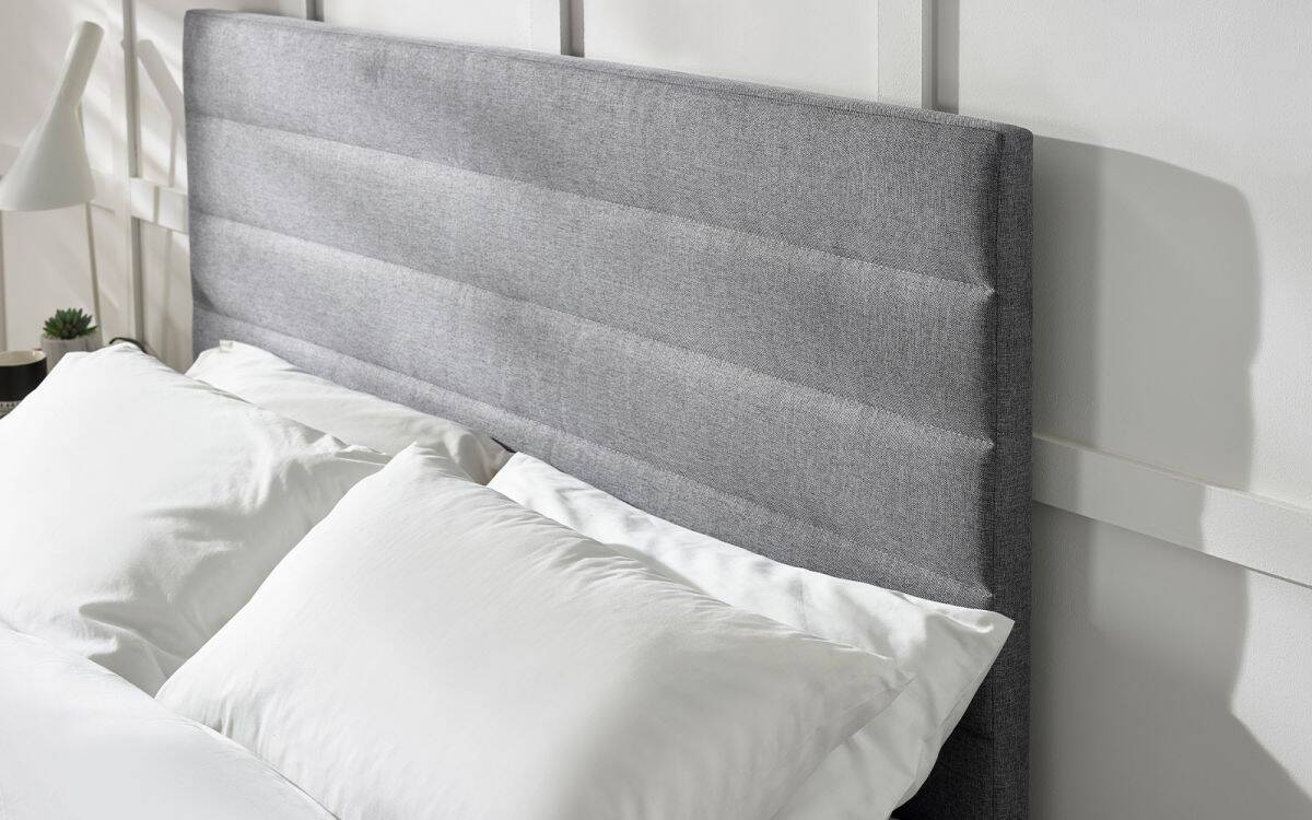 Mercado 3ft Bedframe - Grey Linen - Image 4